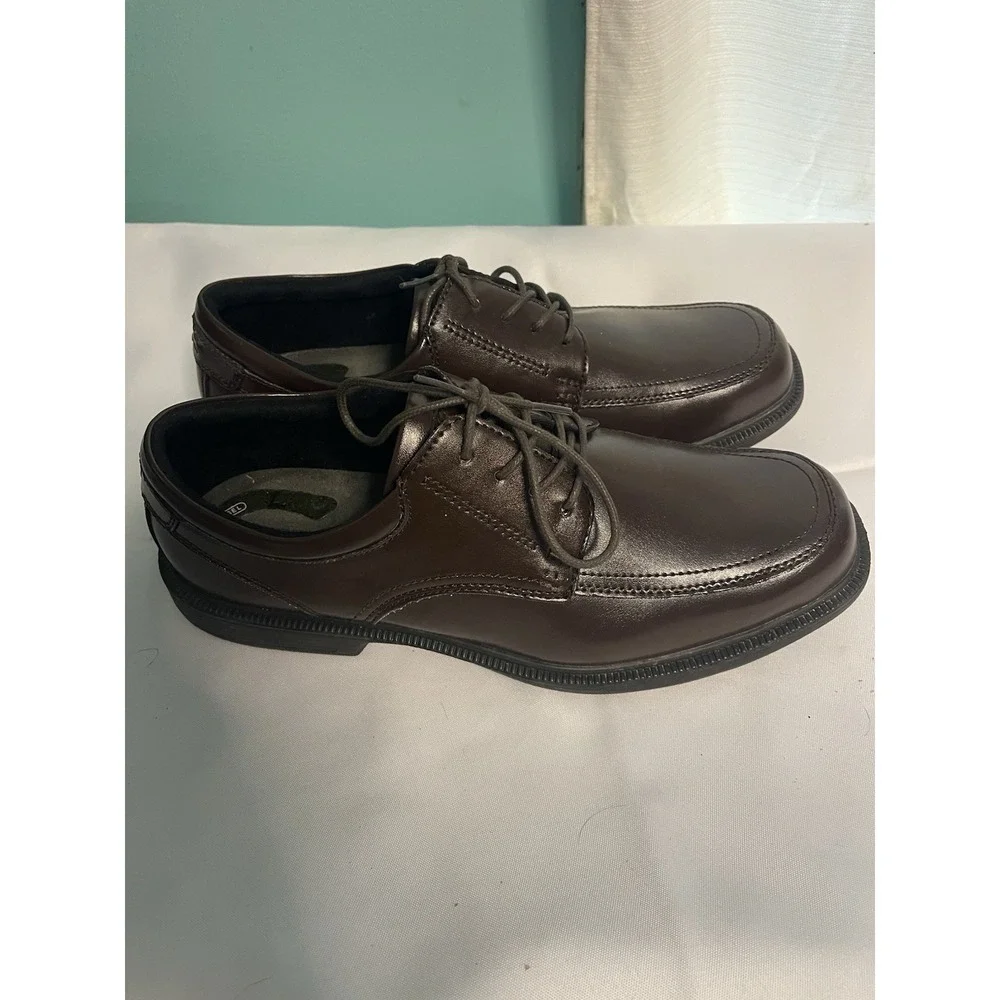 Nunn Bush‎ Shoes Mens Size 12XW Brown Comfort Gel Leather Casual Oxford Bin4